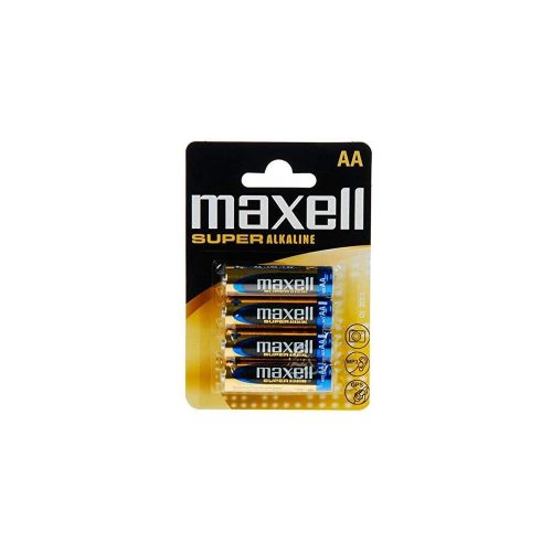 Elem AA ceruza LR6 1,5V super tartós alkaline 4 db/csomag, Maxell