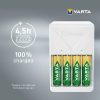 Elemtöltő, akku Plug töltő + 4 db AA 2100 mAH Varta